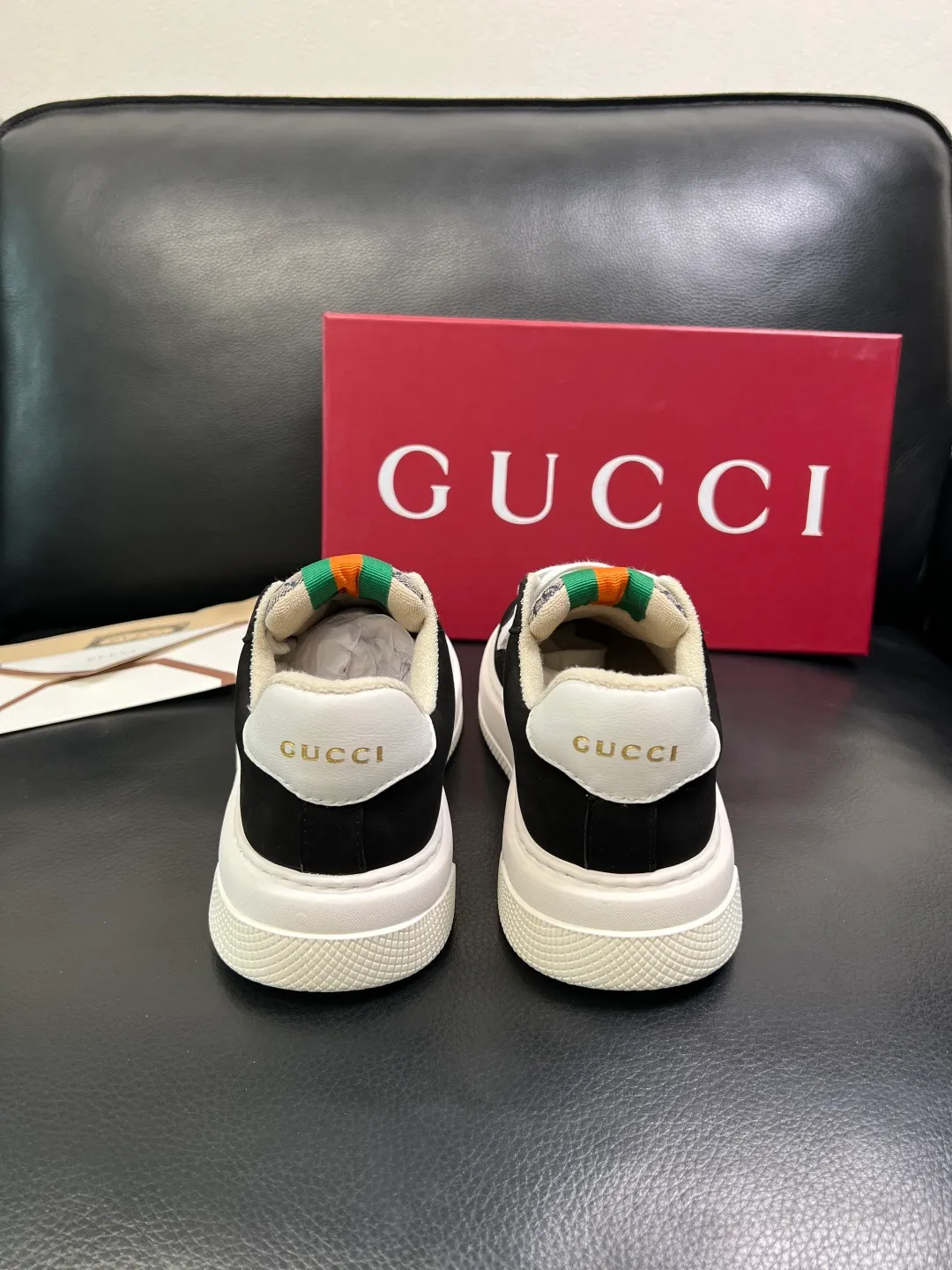 Men's shoes 💰780 Gucci high quality top crafts Gucci counter new original factory configuration, imported cowhide fabric from Italy, imported cowhide lining, breathable and comfortable, sole: original factory special supply original sole super comfortable, original factory and single goods, welcome to compare, code number 38-44 (customized 45)
